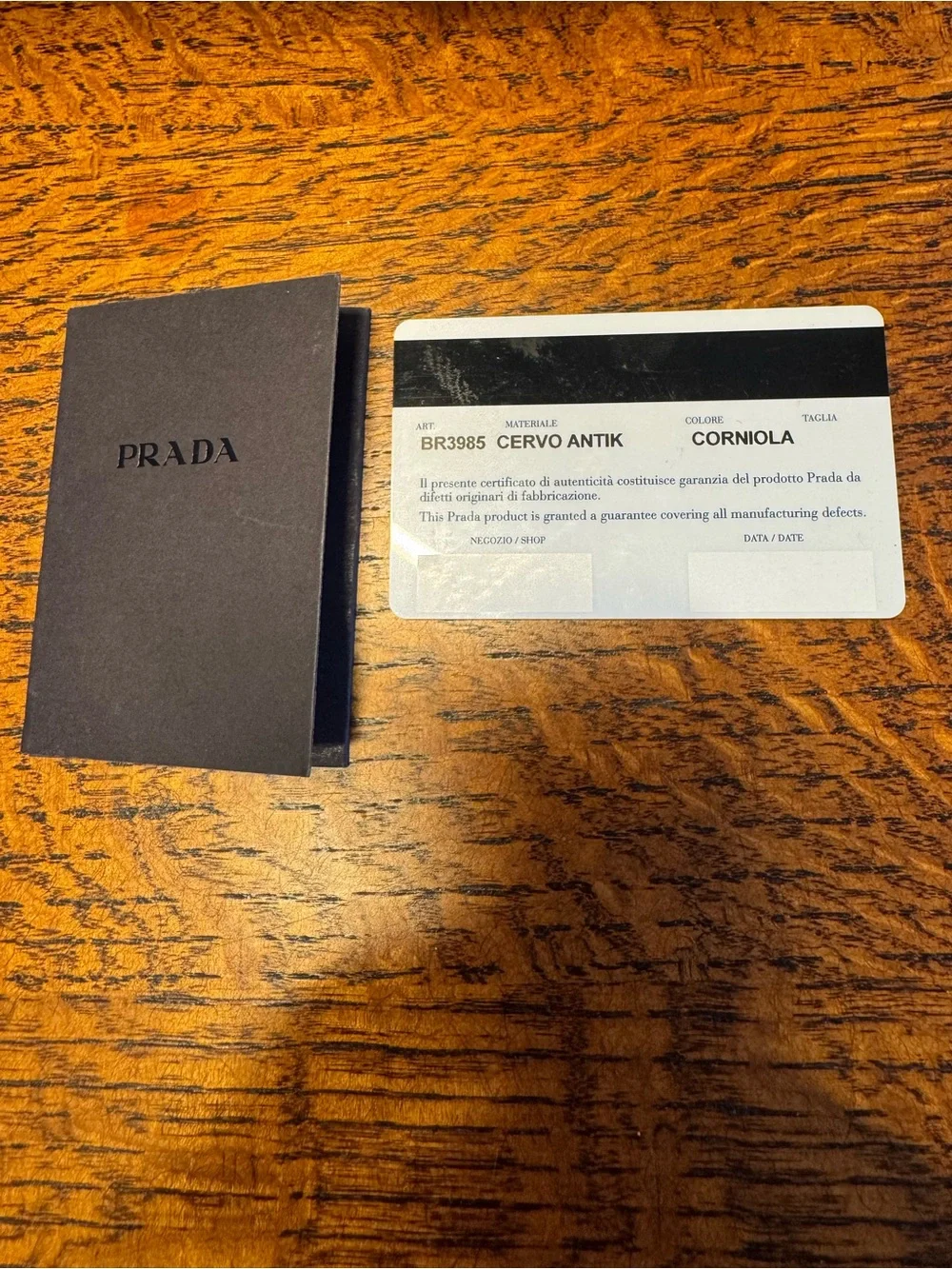 Prada Cervo Antik Deerskin Leather Hobo Bag with COA